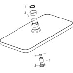 Потолочная душевая лейка Hansgrohe Croma Select E 280 1JET Ecosmart с держателем